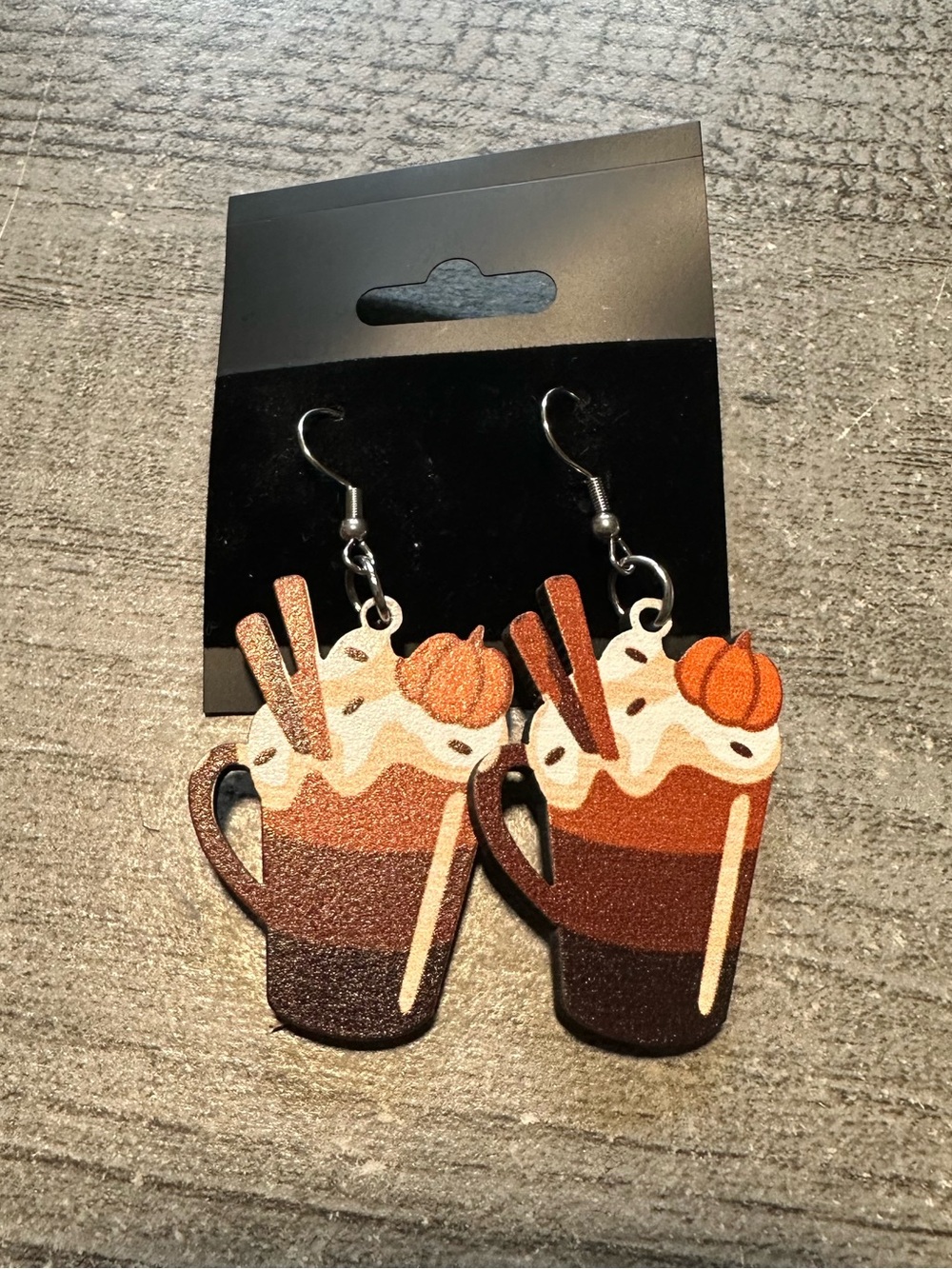 Pumpkin Latte Earrings New